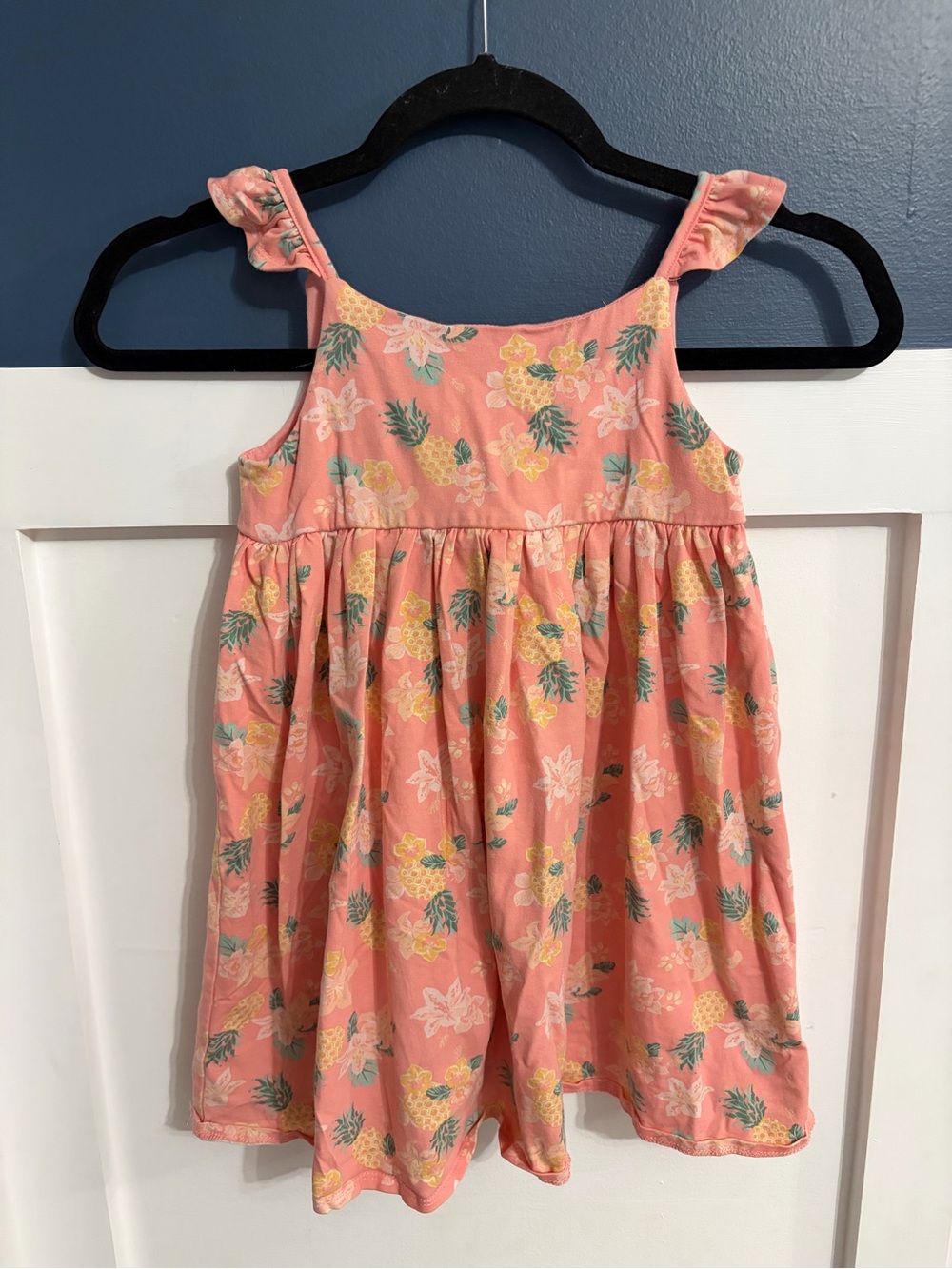 Sigrid Olsen Girls' Tropical Floral Pineapple Sundress SIze Small